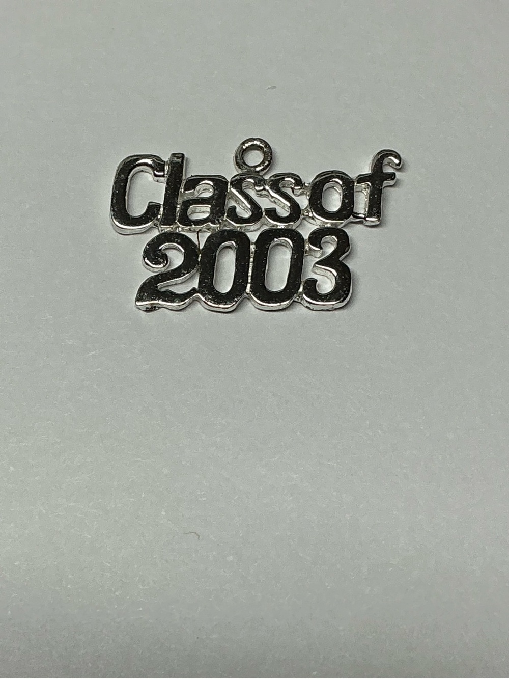 Sterling Silver Class of 2003 Graduation Charm